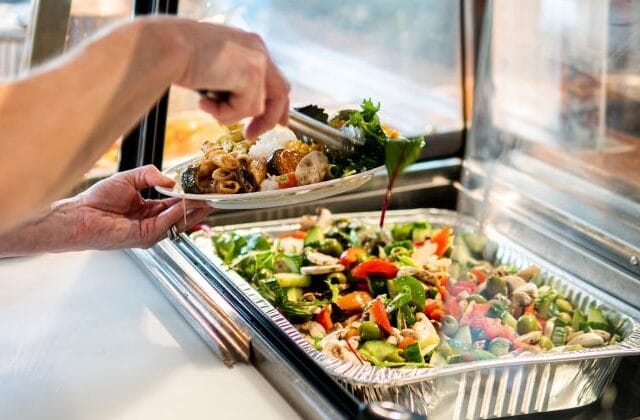 Lunch is being served at the Asylum Seekers Centre