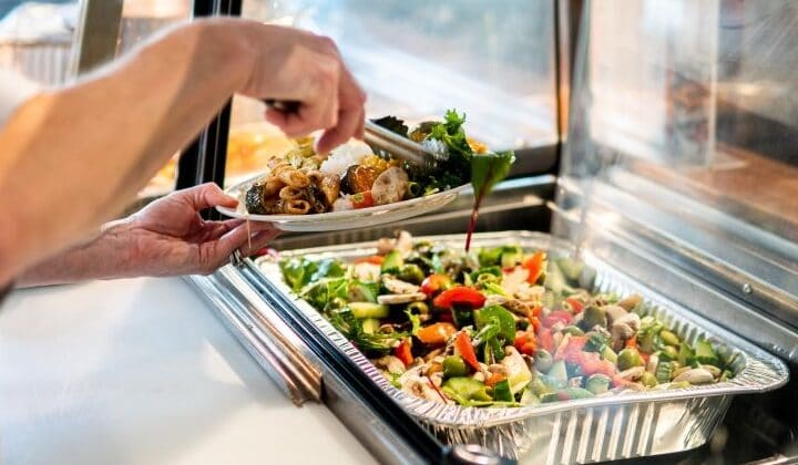 Lunch is being served at the Asylum Seekers Centre