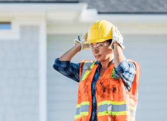 women working in construction